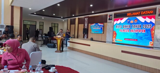 
					Polresta Balikpapan Rilis Kinerja Akhir Tahun 2025, Kriminalitas Naik tapi Penyelesaian Perkara Meningkat