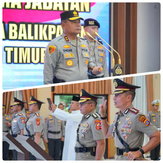 
					Kapolda Kaltim Pimpin Upacara Sertijab Dirlantas dan Kapolresta Balikpapan