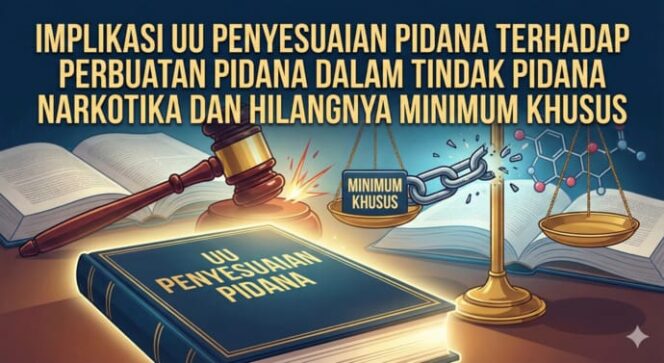 
					Implikasi UU Penyesuaian Pidana Terhadap Perbuatan Pidana dalam Tindak Pidana Narkotika dan Hilangnya Minimum Khusus